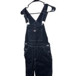 Dickies  Black Denim Bib Overalls Contrast Stitch XS TP Photo 1