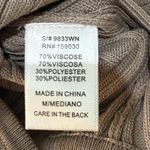 Love Tree  Women's Brown Ribbed Long Sleeve Body Suit One Piece Top Size M Photo 6