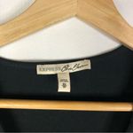 EXPRESS  Black Cut Out V-Neck Short Sleeve T-Shirt XS Photo 2