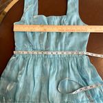 Lulus Thriving Darling Shiny Teal Blue Mermaidcore Sleeveless Tiered Mini Dress Photo 7