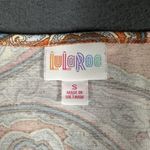LuLaRoe Classic Tee Womens Small Orange Paisley Boho Comfortable Short Sleeve Photo 4