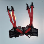 For Love & Lemons NWT  Black & Red Lace Garter Belt Size‎ Small Photo 1