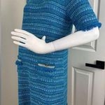Lilly Pulitzer Beckington Sweaterdress Blue Grotto Metallic Tweed LG #131 Photo 5
