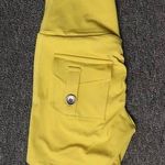 Boutique Yellow Booty Scrunched Gym Shorts Photo 1