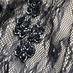 Adrianna Papell  Cocktail Dress Illusion Lace Beaded Size 14 Flapper‎ Nostalgia Photo 7