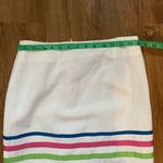 Intriguing Threads multicolor striped pencil skirt White Size 4 Photo 3