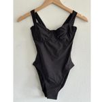 SKIMS Signature Swim Underwire One Piece in Onyx, Size X-Small Photo 5
