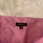 Tocca Strapless Silk Dress Pink White Gingham Size 0 Photo 6