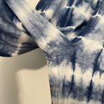Anthropologie CLOTH & STONE ANTHRO Tie Dye Wide Leg Pant Blue White Pull On Boho Photo 9