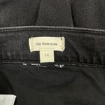 Madewell  High Rise Distressed The Mom Jeans Ankle Crop Black Size 36 Photo 10