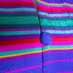 Vintage Adrianna Papell‎ 100% silk blazer jacket, floral print, size 16 Blue Photo 9