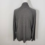 Lou & grey  Loft Brown and Black Houndstooth Knit Mock Turtleneck Top Size Small Photo 3
