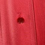 VTG Shadow Line Women's Med 3/4 Sleeve Bright Coral‎ Button Up Lounge Robe Mumu Red Photo 6