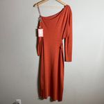 Cult Gaia Zora Knit Cutout Midi Dress Women Medium Chili Orange Asymmetrical NWT Photo 7