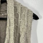 Bryn Walker Silver Jean Wool Blend Cardigan Vest Chunky Knit Womens Medium Heather Gray Photo 7