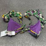 H&M NWT  Multicolor Floral Bikini Top size 8 Photo 1