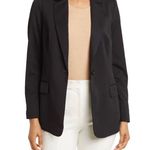 Adrianna Papell Twill One Button Blazer in Black Size Large Photo 1
