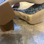 Stuart Weitzman Dancer Mid Block blue denim print Platform Sandals size 8.5 nwot Photo 7