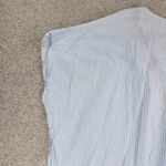 Altar'd State Cover Up Women M Blue Pinstripe Tassels Embroidery V-Neck Boho Photo 12