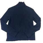 Red Moon 100% Cashmere Black Turtleneck Sweater Size L Stretch Business Career Size L Photo 0