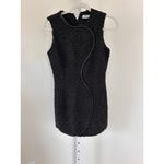 Amanda Uprichard  Tweed Black Mini Dress size Small Photo 1