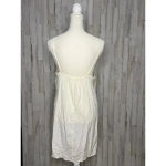 Anthropologie  Women's Medium White Slip Dress Sleeveless‎ Adjustable Straps Photo 4