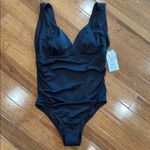 NWT Time & Tru L One Piece Slimming Silhouette Plunge V Photo 2