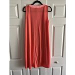 Fresh Produce  Women's Medium Pink V Neck Shift Dress Sleeveless Travel Beach Photo 4