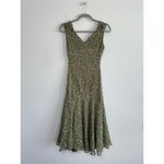 Talbots Vintage Y2K Petite 8 Silk Slip Drop Waist Midi Dress Chiffon Brown Fairy Photo 1