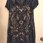 Embroidered Dress Blue Photo 0