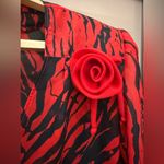 DYI Vintage DIY red & black top transparent blouse size medium/large Photo 1