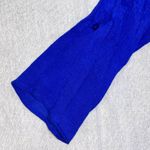 Apt. 9  | Blue Lace Yoke Roll Tab Sleeve Blouse | Large Photo 3