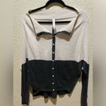 Lululemon  After Class Cardigan Heathered Beige & Black Size 4 Photo 14