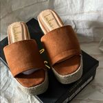 Lulu's Brown Platform Espadrille Shoes NWT Size 7 Photo 1