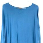 Vince Drop Shoulder Long Sleeve Blue Shirt Photo 2