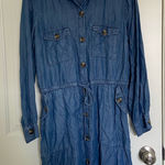 American Eagle NWOT |  women’s denim button-front‎ dress — medium Photo 0