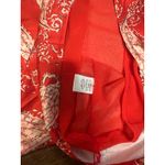 Western Y2K Coquette Babydoll Top Skirt Set Women Small Lace Paisley Boho Silky Red Photo 15