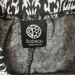 Bobeau  damask pattern black and white stretchy skirt Photo 4