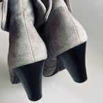 White Mountain  Suede Heeled Ankle Bootie Grey Size 7.5 Photo 4