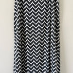 kim rogers  Black and White Chevron Maxi Skirt Size M Photo 0