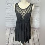 Free People  black fiesta crochet top dress Photo 5