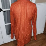 Pilcro and the Letterpress Pilcro Anthropologie‎ Womens Orange Tunic Shirt Blouse Medium Photo 1