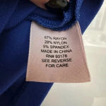 Philosophy Classic Chic Blue Pencil Skirt Career Gold Exposes Zipper Size 6 S Photo 4