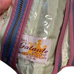 Vintage Galante Studio Travel Jewelry Cosmetics Roll Up Pouch Blue Photo 2