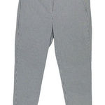 J. Crew Womens Cameron Pinstripe Cotton Blend Trouser Pants Blue White Size 2‎ Photo 0