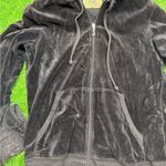 Juicy Couture Vintage Velvet Lace Embroidered Sleeve Zip Up Hoodie Photo 4