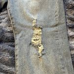 Trendy Distressed Gray Skinny Jeans Blue Size 30 Photo 3