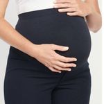 Old Navy Pixie Full Panel Maternity Ankle Pants Straight Size 2 NWT NavyBlue #G1 Photo 1