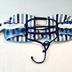 Splendid Tie Dye Stripe Reversible Soft Cup Bandeau Bikini Top S NWT Blue Pink Photo 4