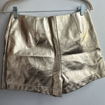 Amazon  Gold High Waist Women's Shorts Photo 0